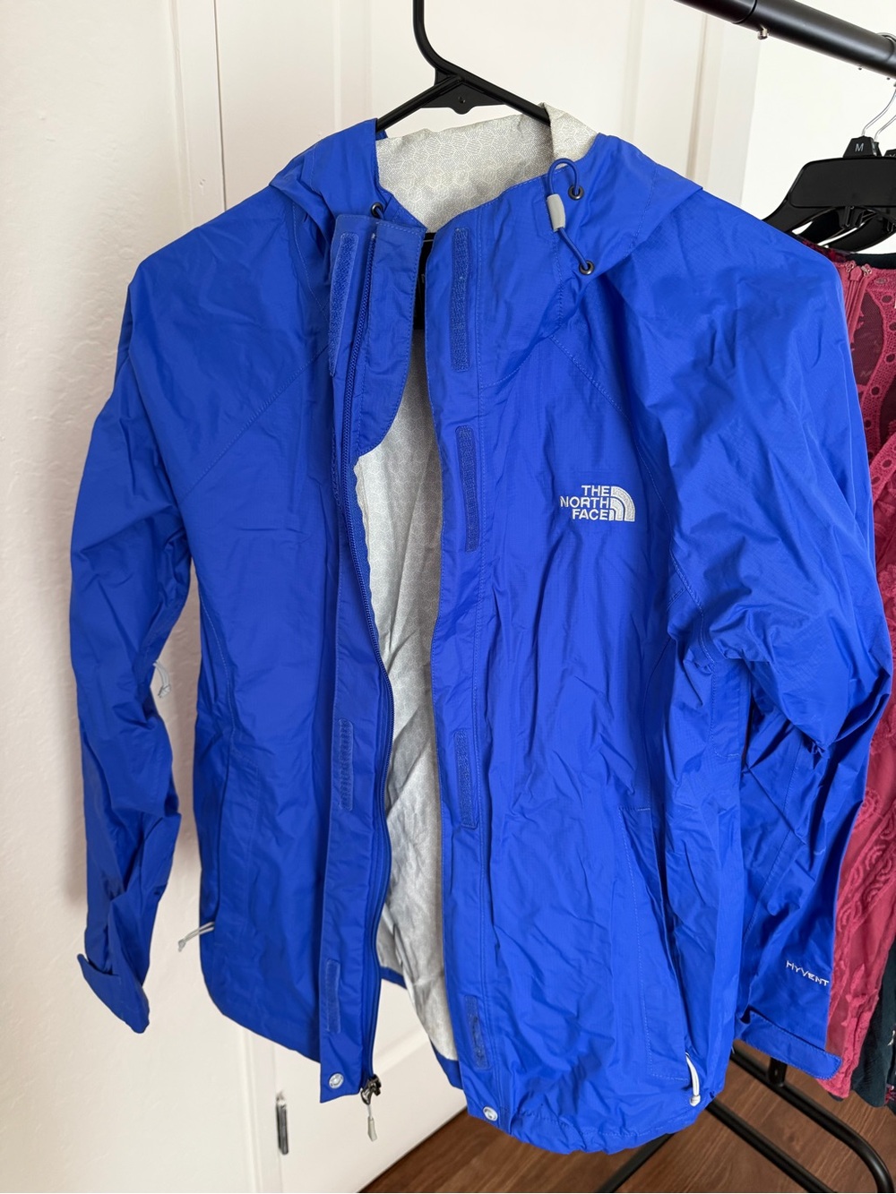 The North Face Blue Hooded Women's Raincoat